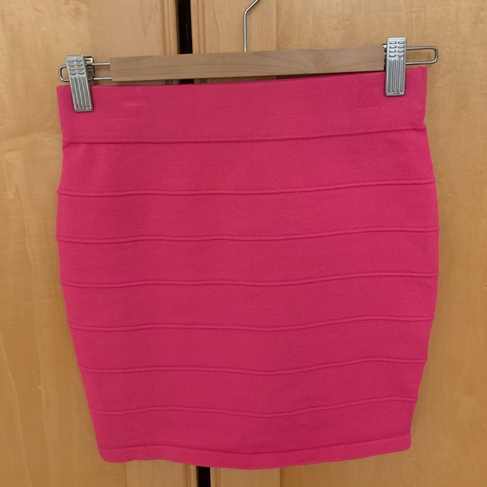 SayWhat? USA Pink Mini Skirt Small